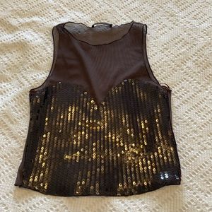 ZARA SEQUIN TANK TOP